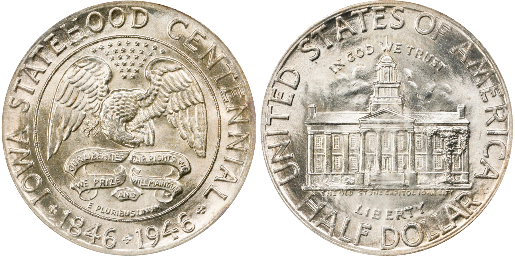 A collection of rare coins from Iowa